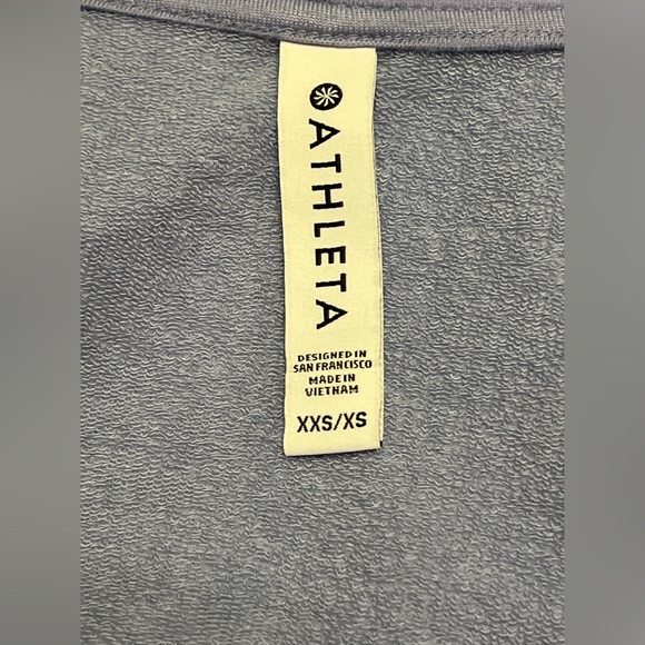 Women’s Athleta Lotus Wrap Open Front Blue Heather Size XXS/XS Style 980564-02 - Picture 3 of 5